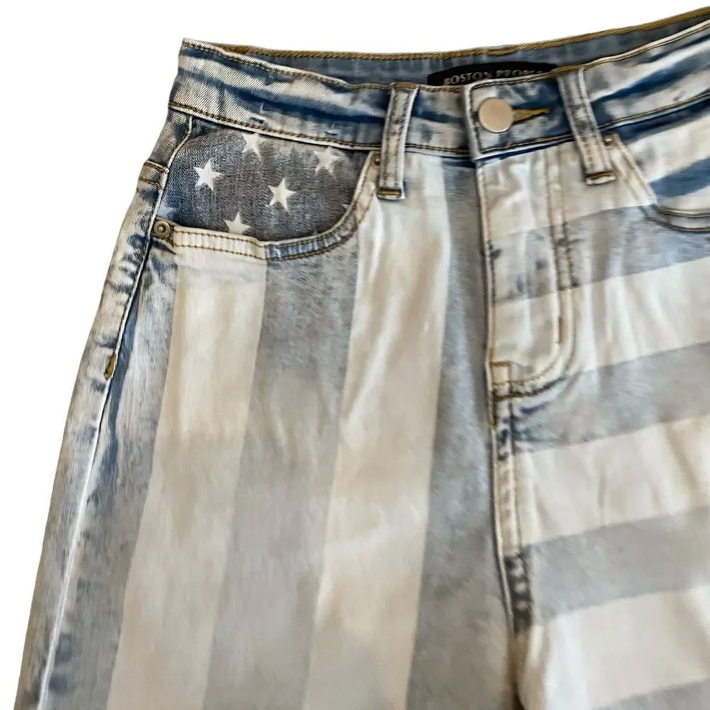 Boston Proper | Women’s Denim shorts Stars & Stripes shorts NWT size 0